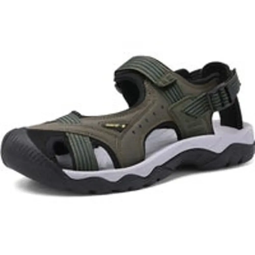 Mens Hiking Outdoor Sandals Closed Toe